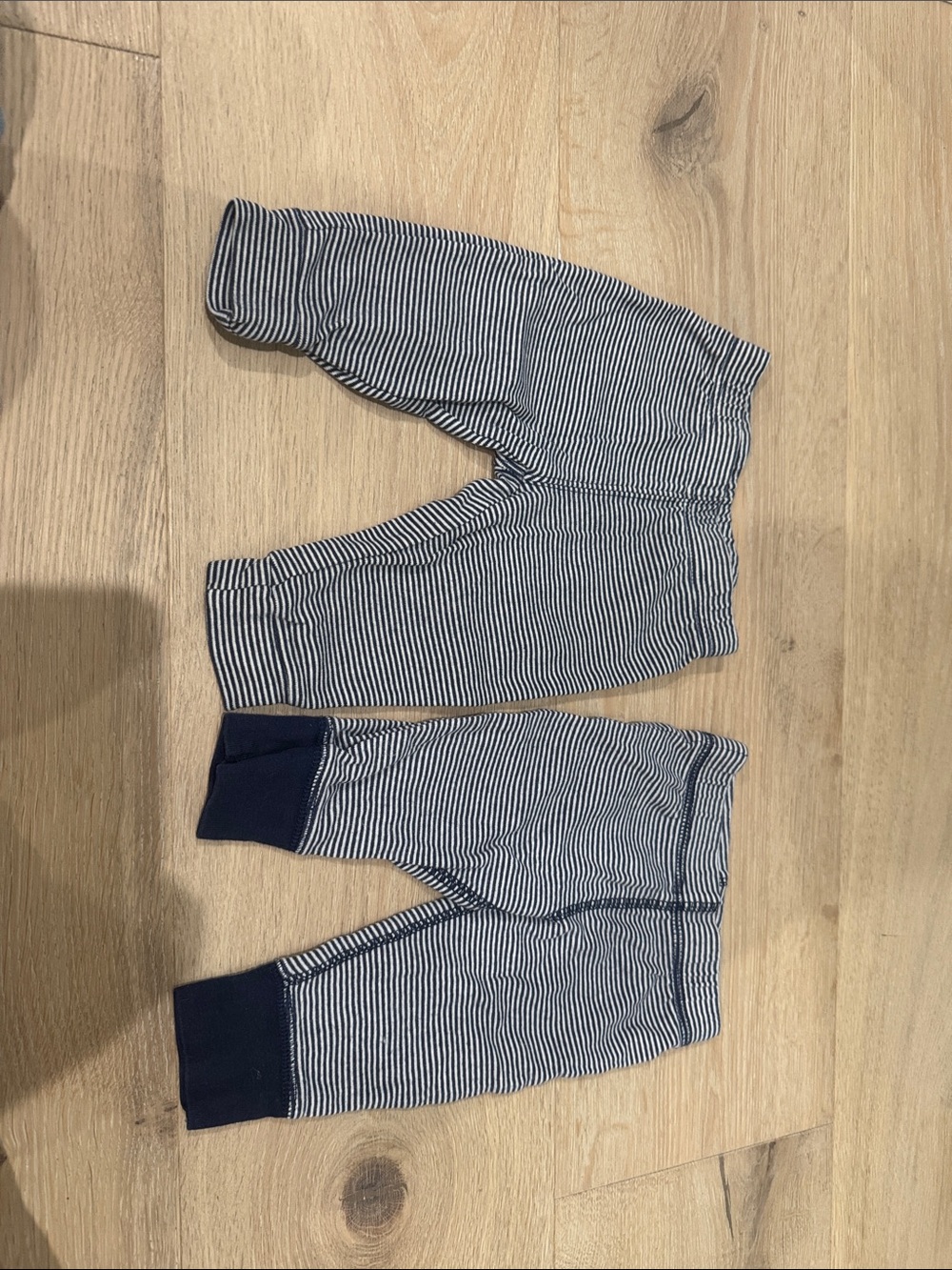 Carter's Navy and White Striped Baby Leggings